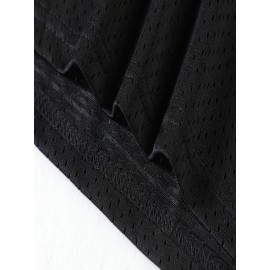 Chicago Basketball Jersey - Black Sleeveless Moisture-Wicking Lightweight Breathable Mesh, Loose Fit with Chicago 23 Design, Asymmetrical Hem for Men & Teens, All-Season Casual & Sports Wear, Streetwear Fashion, Durable Embroidery