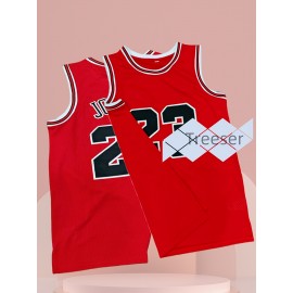 Red Classic Jersey, Fan Gift, Basketball Training Uniform, Summer Vest Top Made Of Breathable Premium Fabric