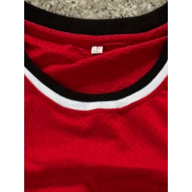 Men'S # 32 Classic Red Retro Embroidered Sleeveless Basketball Shirt - Breathable And Moisture Absorbing, Perfect For Team Training And Competitions, Sizes From S-XXXL