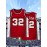 Men'S # 32 Classic Red Retro Embroidered Sleeveless Basketball Shirt - Breathable And Moisture Absorbing, Perfect For Team Training And Competitions, Sizes From S-XXXL