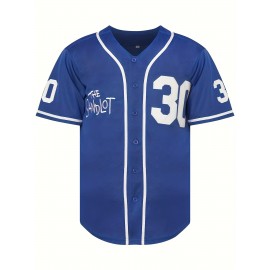 Men'S #30 Vintage Baseball Jersey Stitched Movie Baseball Jersey Blue S-3XL