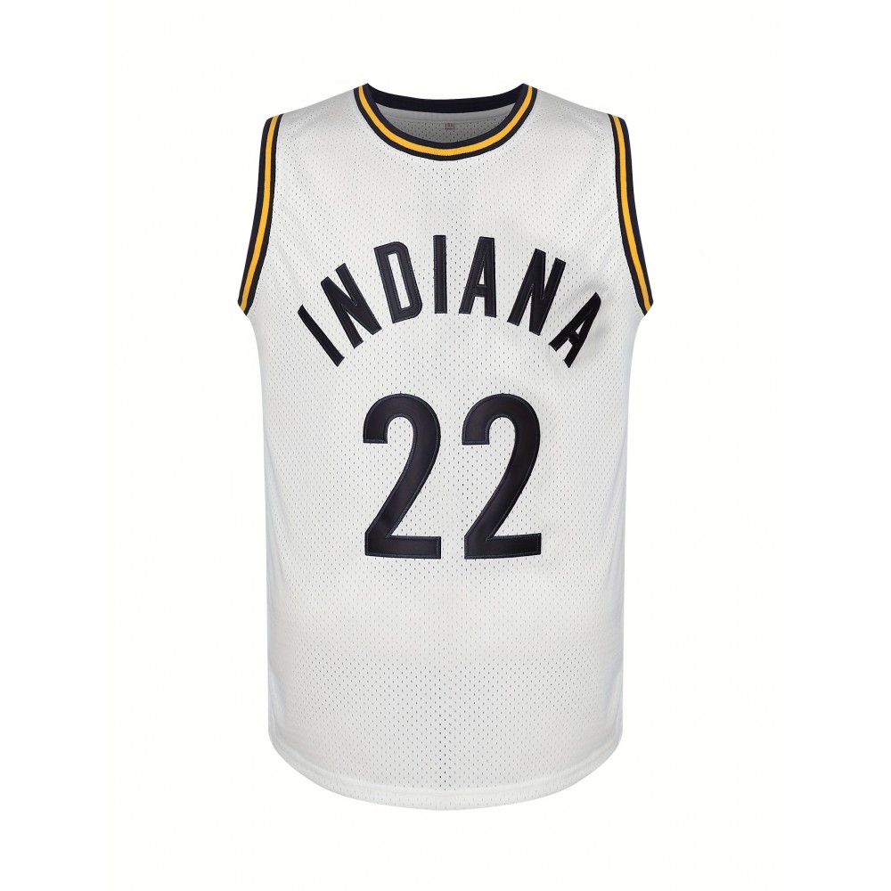 Caitlin Clark #22 Indiana Fever Basketball Jersey - White, Sleeveless, Breathable Mesh Fabric, Moisture-Wicking, Lightweight & Comfortable for Sports, Parties, and Casual Wear