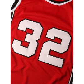 Men's #32 Red Basketball Jeresys Stitched Name And Number S-3XL 1976 Vintage Swingman Jersey