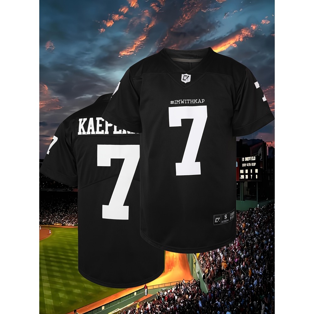 Men'S American Football Sweatshirt # 7 Black Sweatshirt Suitable For Street Team Sports Dating Beach Spring/Summer Autumn Wear S-XXXL