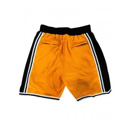Men's Breathable Quick-Dry Basketball Shorts with Drawstring & 