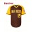 Men's #19 Brown Baseball Jersey with San Francisco Lettering & American Flag Patch - Loose Fit V-Neck Pullover for Training, Team Sports, Casual Wear (Sizes S-3XL), Outdoor Activity Clothing | Sporty Vneck Style | Durable Sportswear