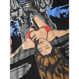 Men'S American Football Jersey Black Skull Sports Shirt Suitable For Street Sports Beach S-XXXL