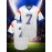 Men's #7 Embroidered Polyester Football Jersey, V-Neck Breathable Sports Shirt for Casual & Team Activities, Loose Fit Knit Fabric Top for Running, Hiking, Cycling - S-3XL