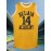 Men'S Basketball Shirt # 14 Yellow Sportswear For Spring, Summer, And Autumn, Size S-XXXL